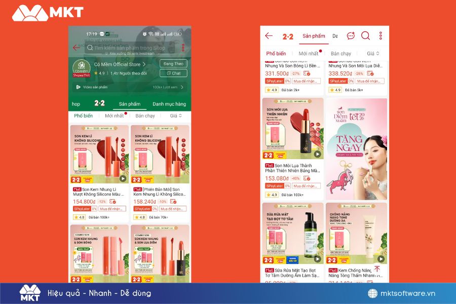 Chọn sản phẩm giá tầm trung và nhu cầu thị trường tiêu thụ rộng lớn