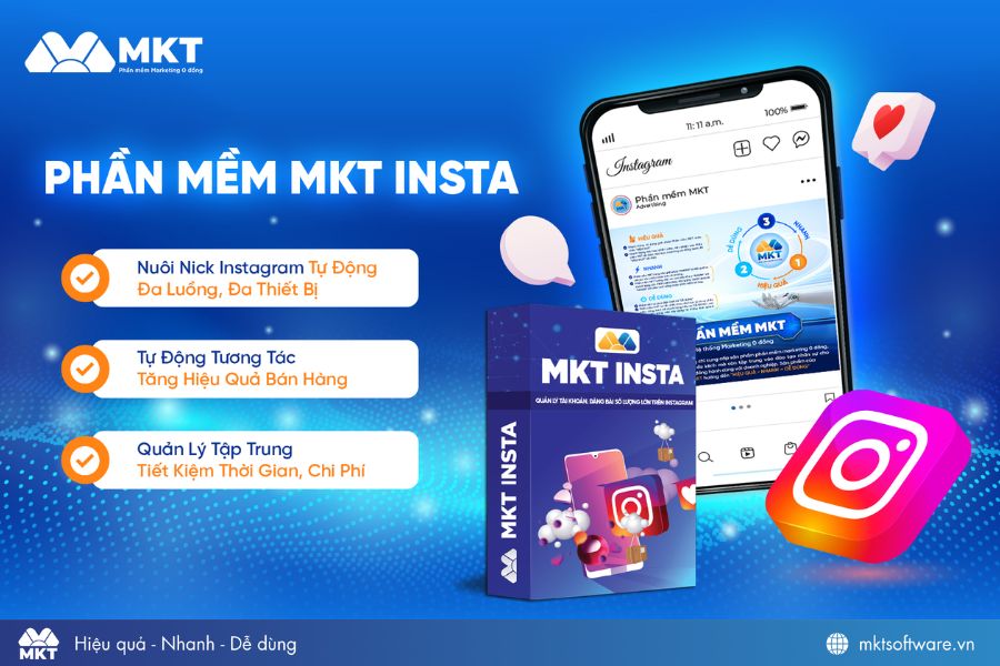 MKT Insta  - Phần mềm quản lý tài khoản Instagram số lượng lớn