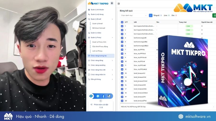 MKT TikPro hỗ trợ anh Thành tăng tương tác và tối ưu hoạt động bán hàng trên TikTok Shop