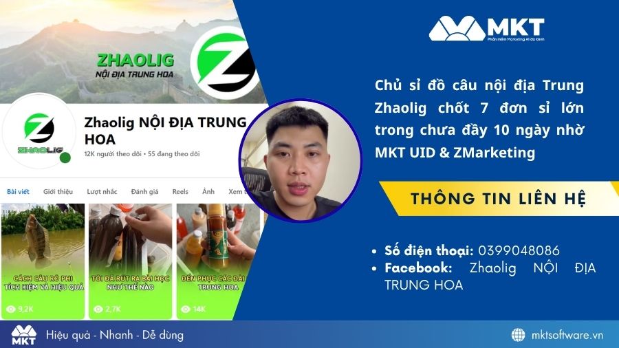 Anh Chiểu - chủ sỉ đồ câu nội địa Trung Zhaolig chia sẻ về quá trình tìm kiếm khách sỉ online 