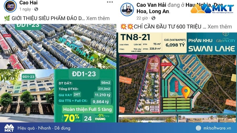 Ông Cao Văn Hải chia sẻ về quá trình tìm kiếm khách hàng bất động sản trên Facebook Ông Cao Văn Hải chia sẻ về quá trình tìm kiếm khách hàng bất động sản trên Facebook