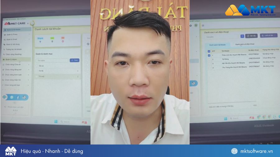 MKT Care và ZMarketing hỗ trợ anh Tài tìm kiếm và chăm sóc khách hàng hiệu quả hơn