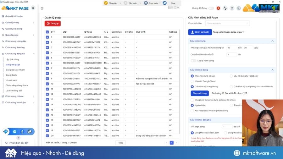 Team marketing trung tâm xe hơi Suncar Gara quản lý nhiều fanpage cùng lúc bằng MKT Page