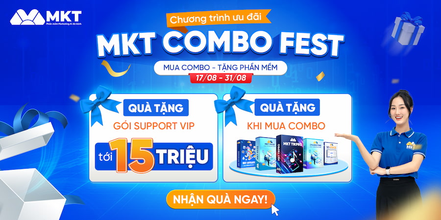 Những quà tặng hấp dẫn tại chương trình ưu đãi MKT Combo Fest