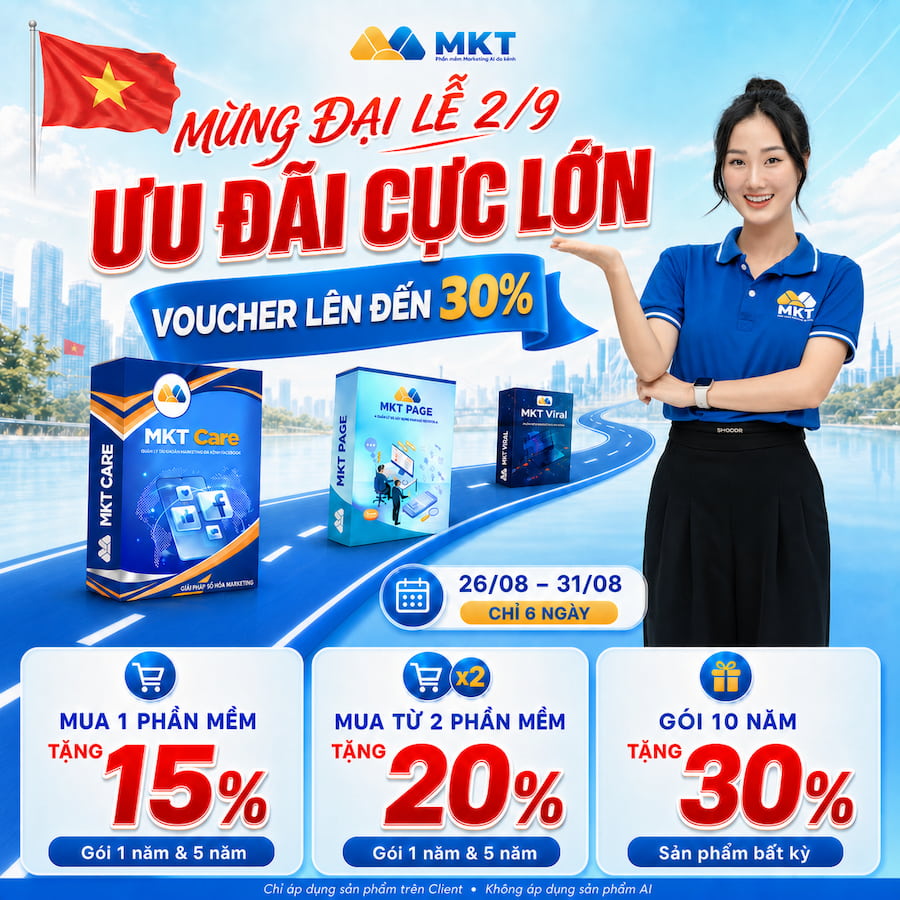Chương trình ưu đãi mừng đại lễ 2/9 tại MKT Software