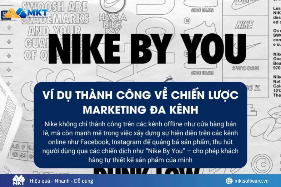 Minh họa về chiến dịch Marketing đa kênh của thương hiệu Nike