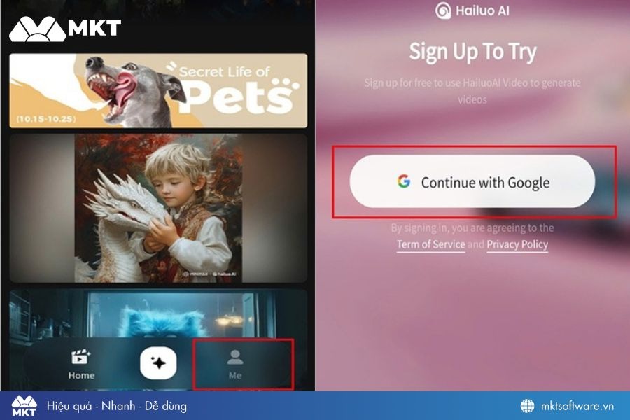 Đăng nhập tài khoản