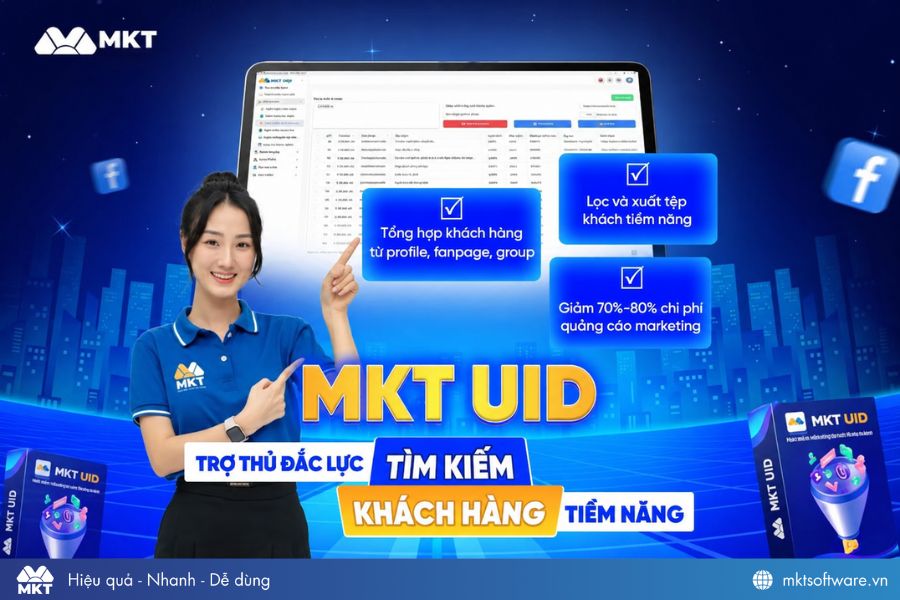 MKT UID - Phần mềm lấy UID Facebook tự động