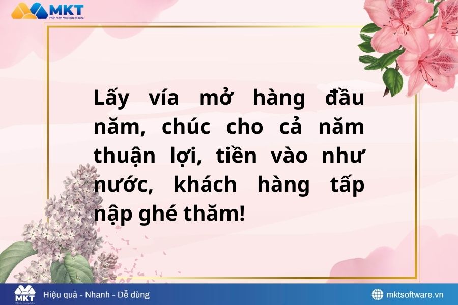STT khai xuân mở hàng
