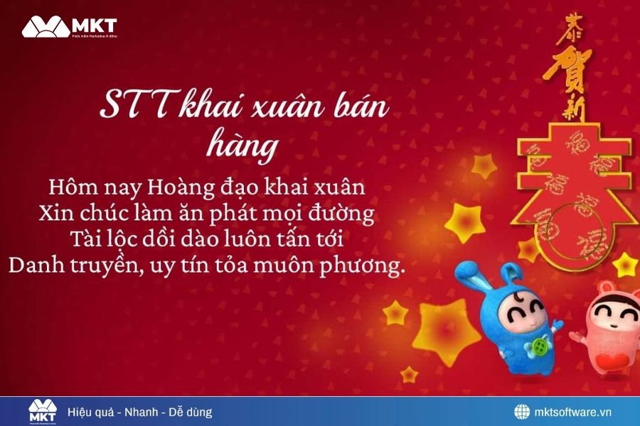 STT khai xuân đầu năm 2026 cho cửa hàng bán lẻ