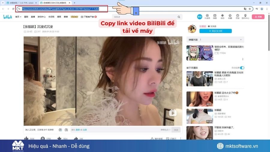 Copy link video BiliBili Trung Quốc cần tải Copy link video BiliBili Trung Quốc cần tải