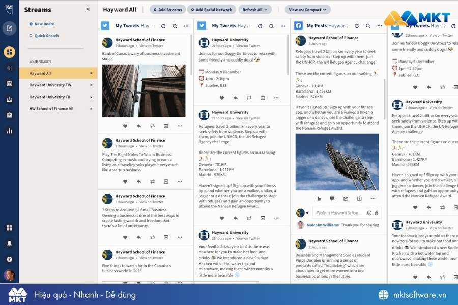Hootsuite - Phần mềm quản lý và tự động đăng bài lên nhiều nền tảng mạng xã hội 