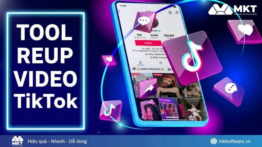 Tool reup TikTok là tool tải video và edit video TikTok tự động