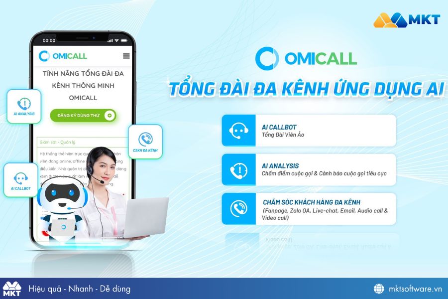 OMICall – Tổng đài đa kênh ứng dụng AI OMICall – Tổng đài đa kênh ứng dụng AI