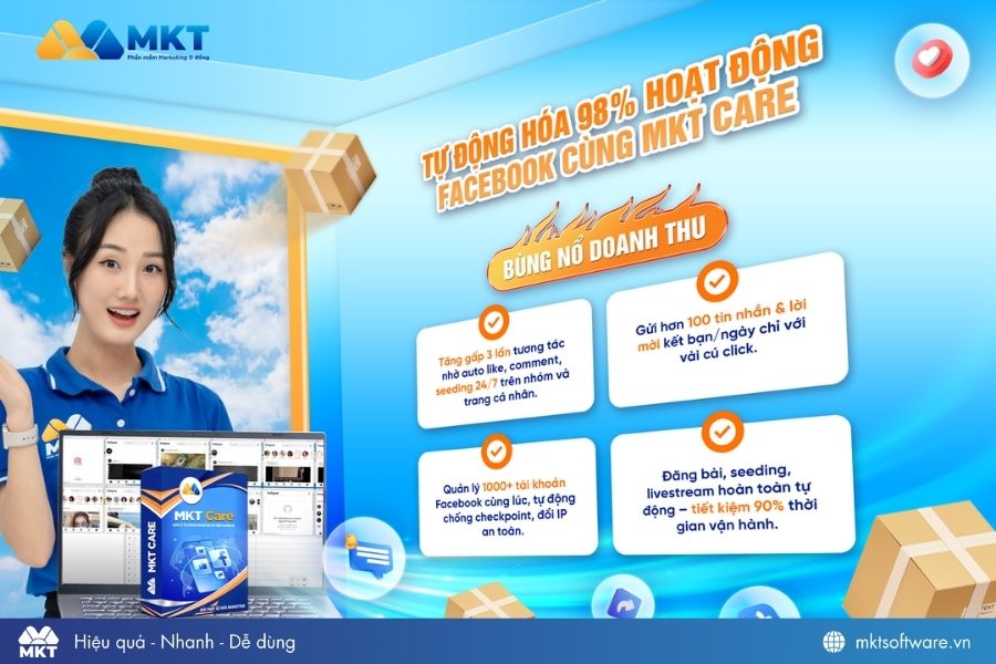 Phần mềm marketing Facebook MKT Care Phần mềm marketing Facebook MKT Care