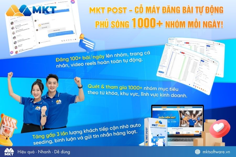 Phần mềm đăng bài Facebook tự động MKT Post Phần mềm đăng bài Facebook tự động MKT Post