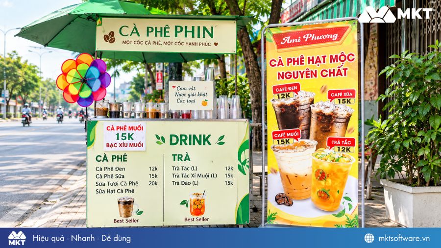 Đồ uống mang đi dễ bán, cần ít vốn