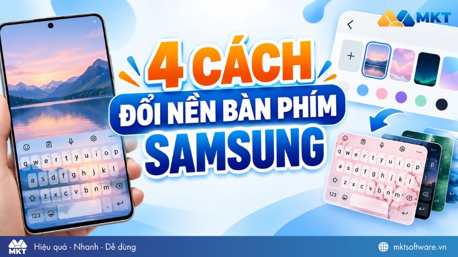 Sử dụng tính năng được tích hợp trên điện thoại hoặc ứng dụng thứ ba để đổi nền bàn phím