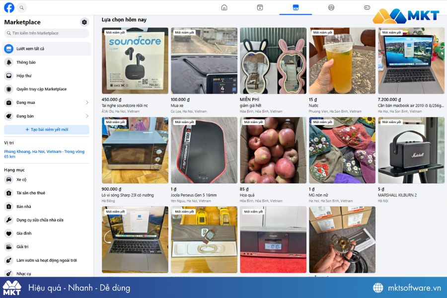 Bán đồ cũ trên Facebook Marketplace Bán đồ cũ trên Facebook Marketplace