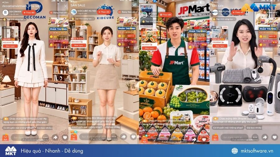 Demo dịch vụ AI Livestream Shopee Demo dịch vụ AI Livestream Shopee