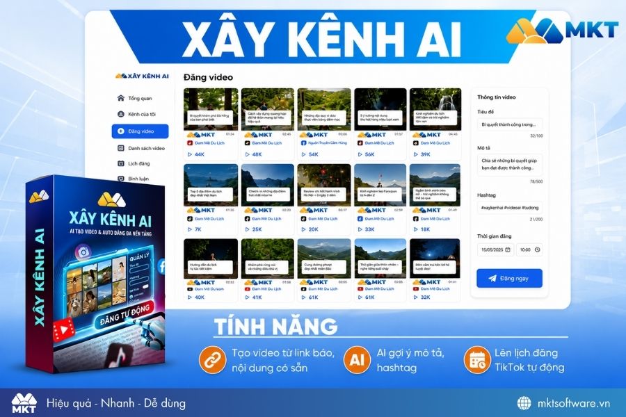 Phần mềm tạo video AI đọc văn bản - Xây kênh AI Phần mềm tạo video AI đọc văn bản - Xây kênh AI