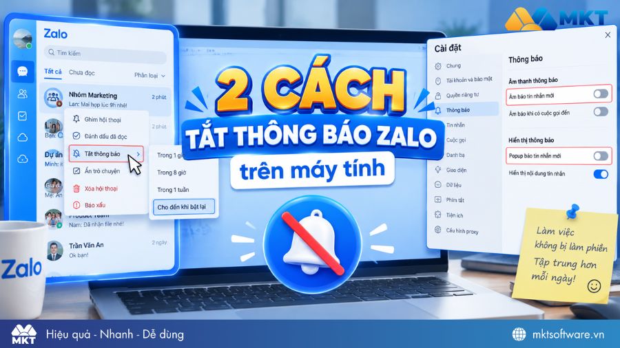 2 cách tắt thông báo tin nhắn Zalo trên máy tính 2 cách tắt thông báo tin nhắn Zalo trên máy tính