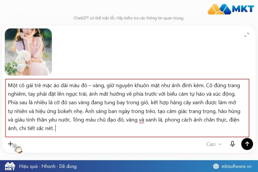 Cách tạo ảnh 2/9 bằng ChatGPT