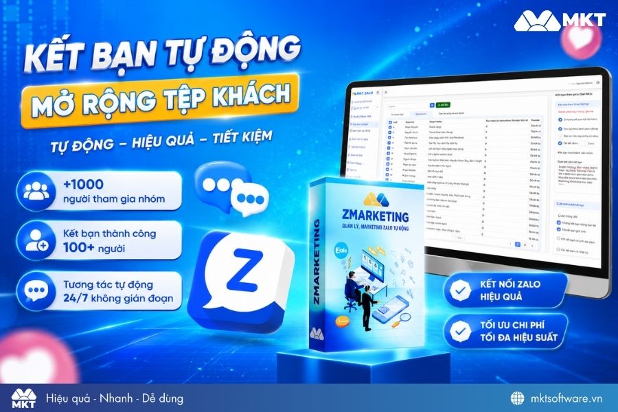 Phần mềm hỗ trợ marketing và kết bạn khách hàng trên Zalo - ZMarketing Phần mềm hỗ trợ marketing và kết bạn khách hàng trên Zalo - ZMarketing