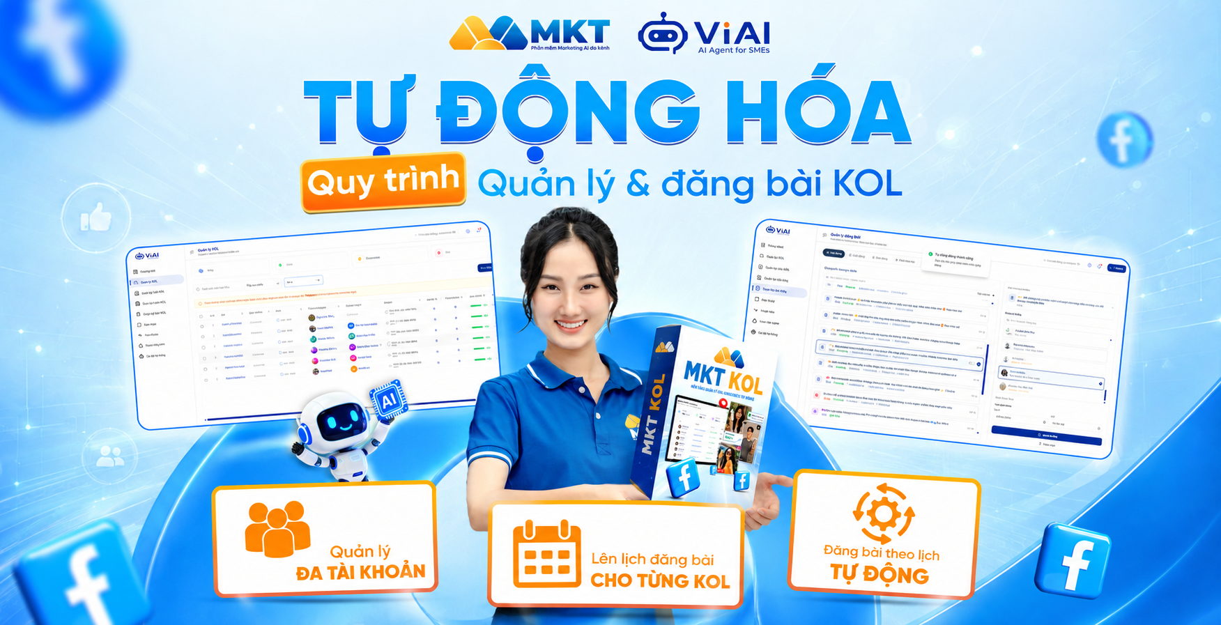 VI KOL - tạo KOL bằng AI và quản lý KOL ảo số lượng lớn MKT KOL - tạo KOL bằng AI và quản lý KOL ảo số lượng lớn