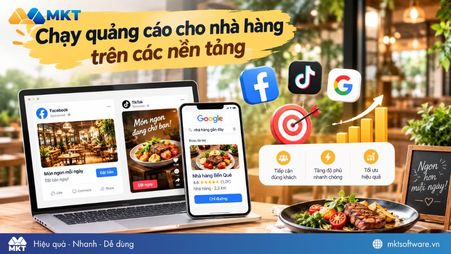 Marketing cho nhà hàng cho chạy quảng cáo đa kênh Marketing cho nhà hàng cho chạy quảng cáo đa kênh