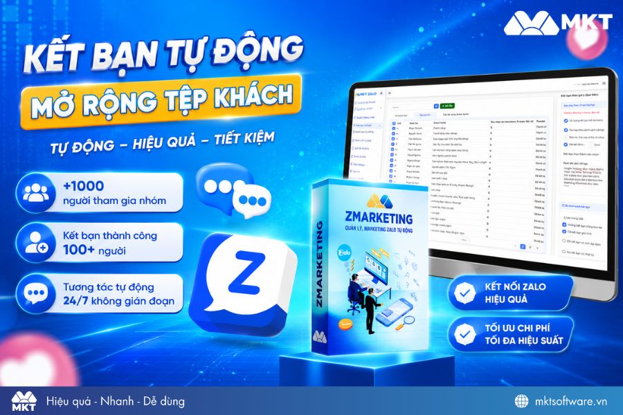 ZMarketing – Phần mềm gửi tin nhắn hàng loạt an toàn, hiệu quả