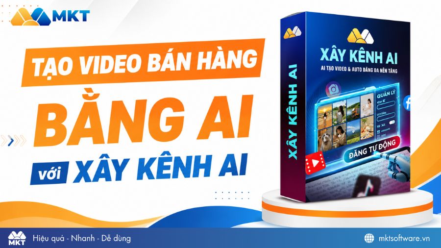 Tạo video bán hàng bằng AI với Xây kênh AI