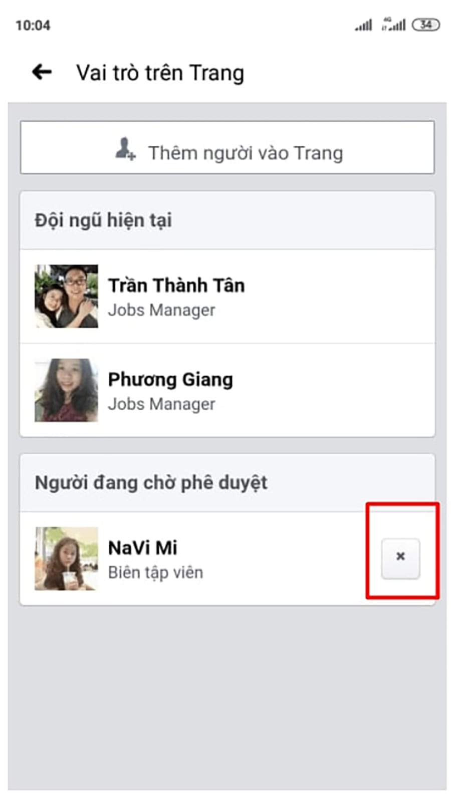 Cách xóa quản trị viên trên fanpage nhanh chóng, đơn giản