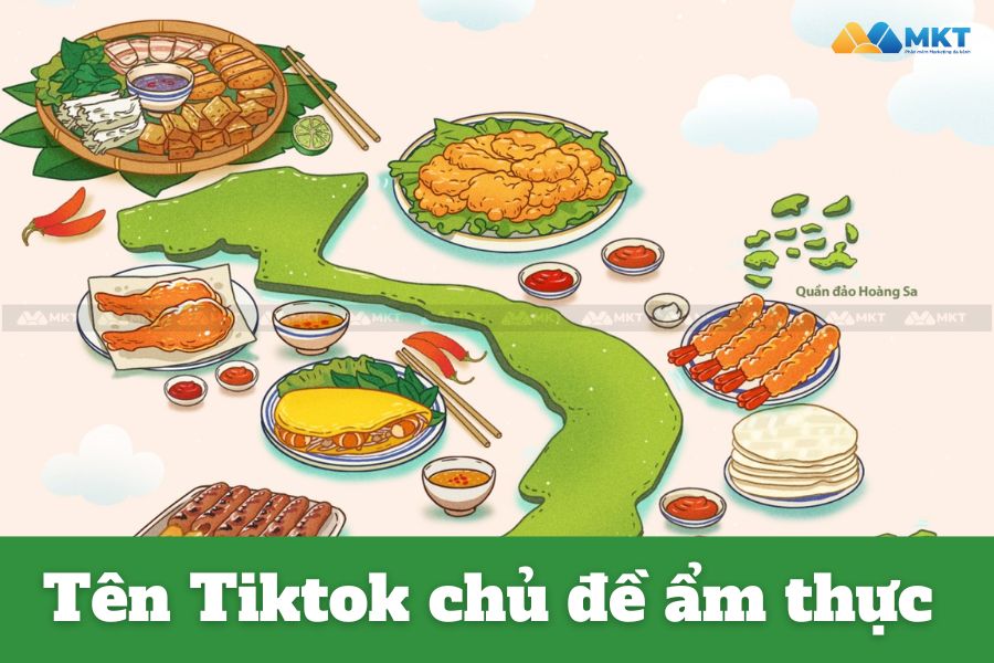 Tên Tiktok chủ đề ẩm thực 