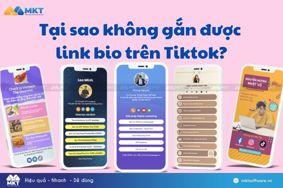 Tại sao không gắn được link bio trên Tiktok? 