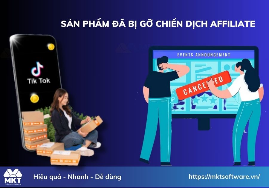 Sản phẩm đã bị gỡ chiến dịch Affiliate