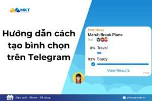 cách tạo bình chọn trên telegram