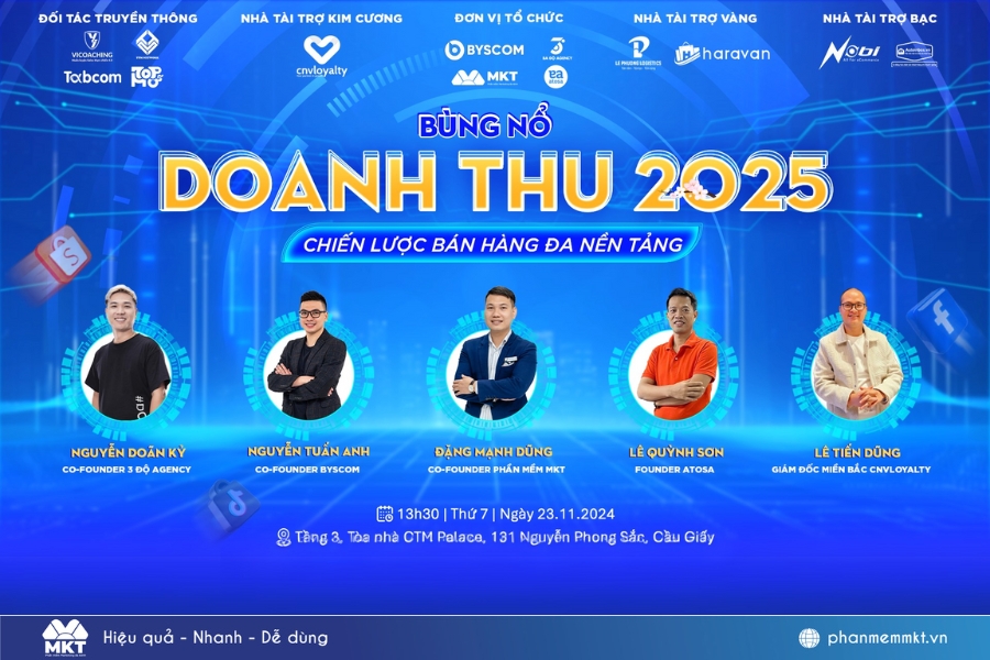 Sự kiện: “Bùng nổ doanh thu 2025 – Chiến lược bán hàng đa nền tảng”