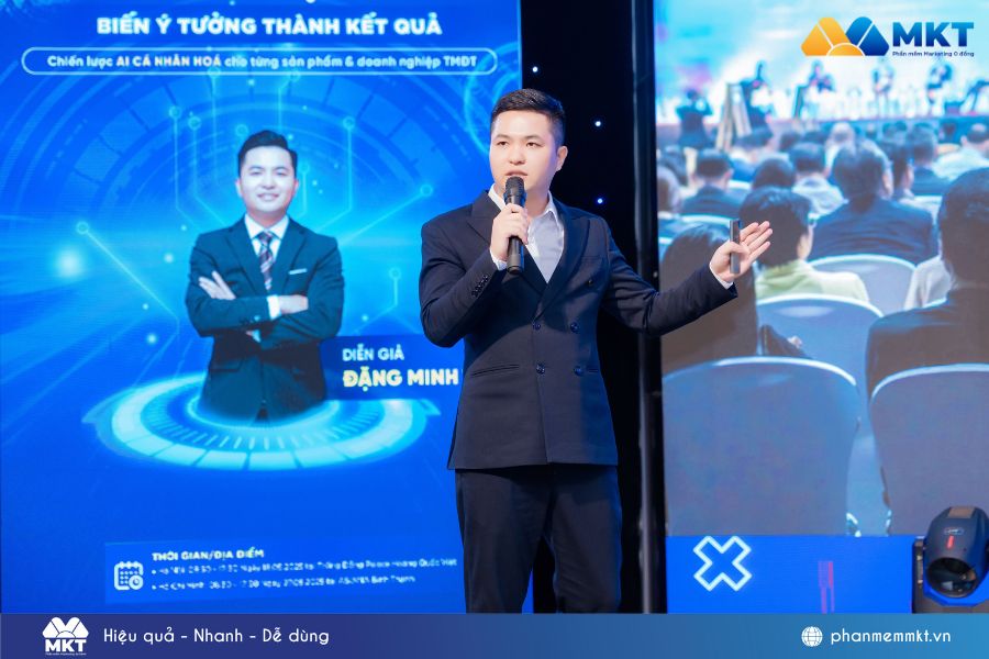 Chuyên gia Đặng Minh Tiến hé lộ cách ứng dụng AI tạo video phủ thương hiệu tại sự kiện AI ECOM THỰC CHIẾN